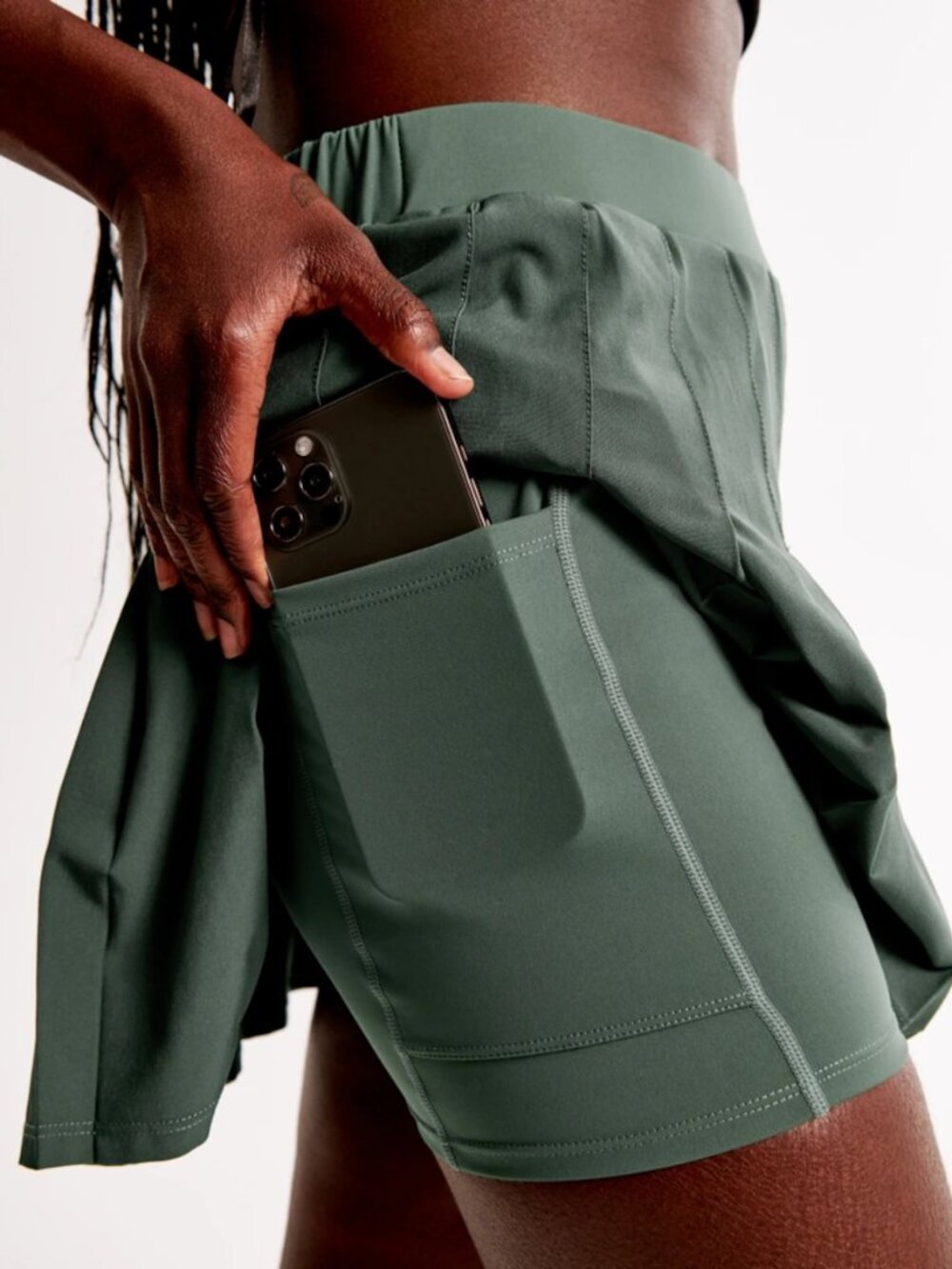 Traveler Pleated Skort Abercrombie & Fitch